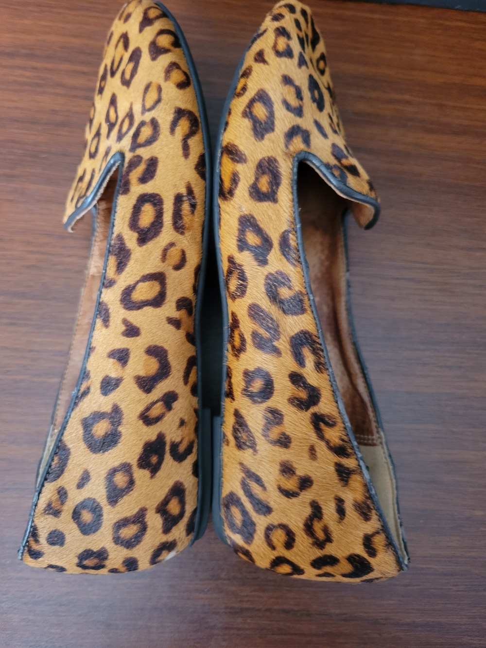 Clarks Leopard Print Hair-On Leather Slip On Shoes Size 5.5 - Picture 8 of 13